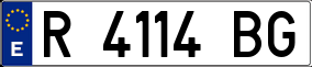 Trailer License Plate